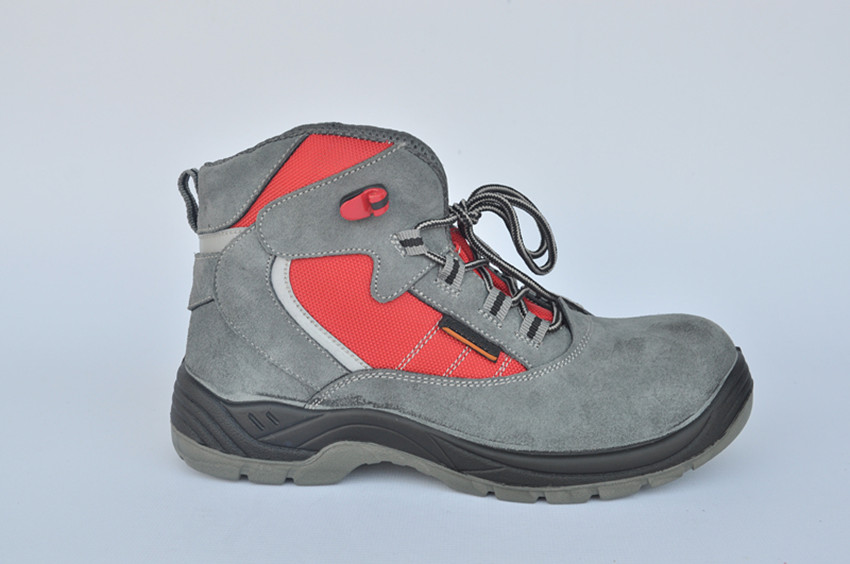 CE approved steel toe insert suede leather casual safety shoes for work time