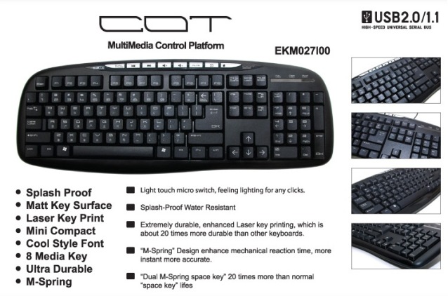 Cot Multimedia keyboard