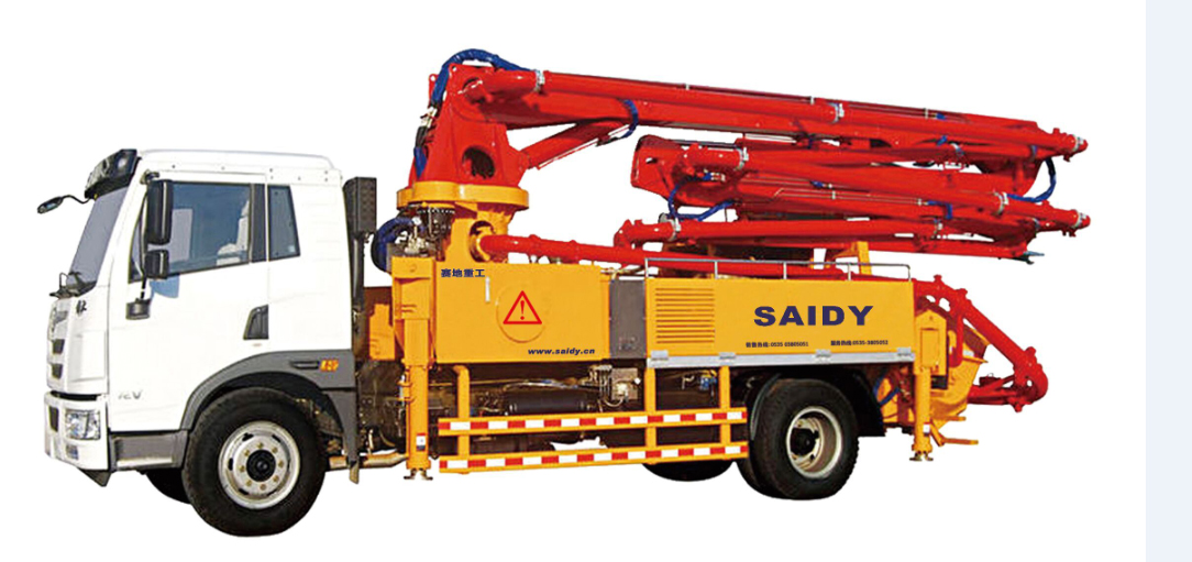 trucked mounted boom concrete pump