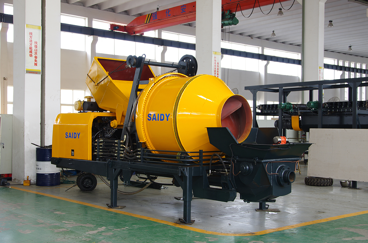 30m3/h concrete pumping mixer/mixing machine with hydraulic pump