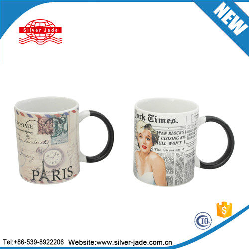 wholesale 300ml/11oz white porcelain coffee mug for promotion