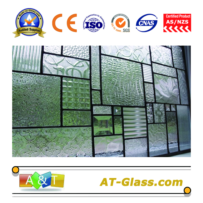 3mm 4mm 8mm Patterned glass for door window Furniture 