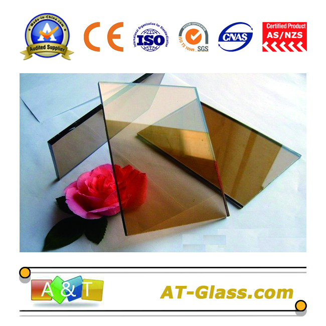 4mm 6mm 10mm Bronze float glass color glass used for building Curtain wall