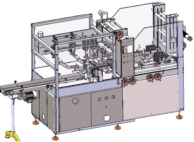 Automatic 3D-Film Packaging Machine for box, soap or paper