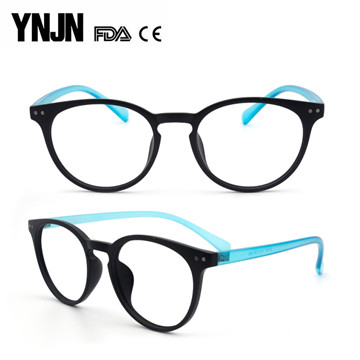 Fast delivery YNJN custom logo fashion women designer round eyeglasses