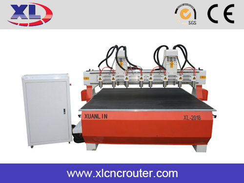 Jinan five axis multi-spindle wood relief engraving cnc router machines XL 3018
