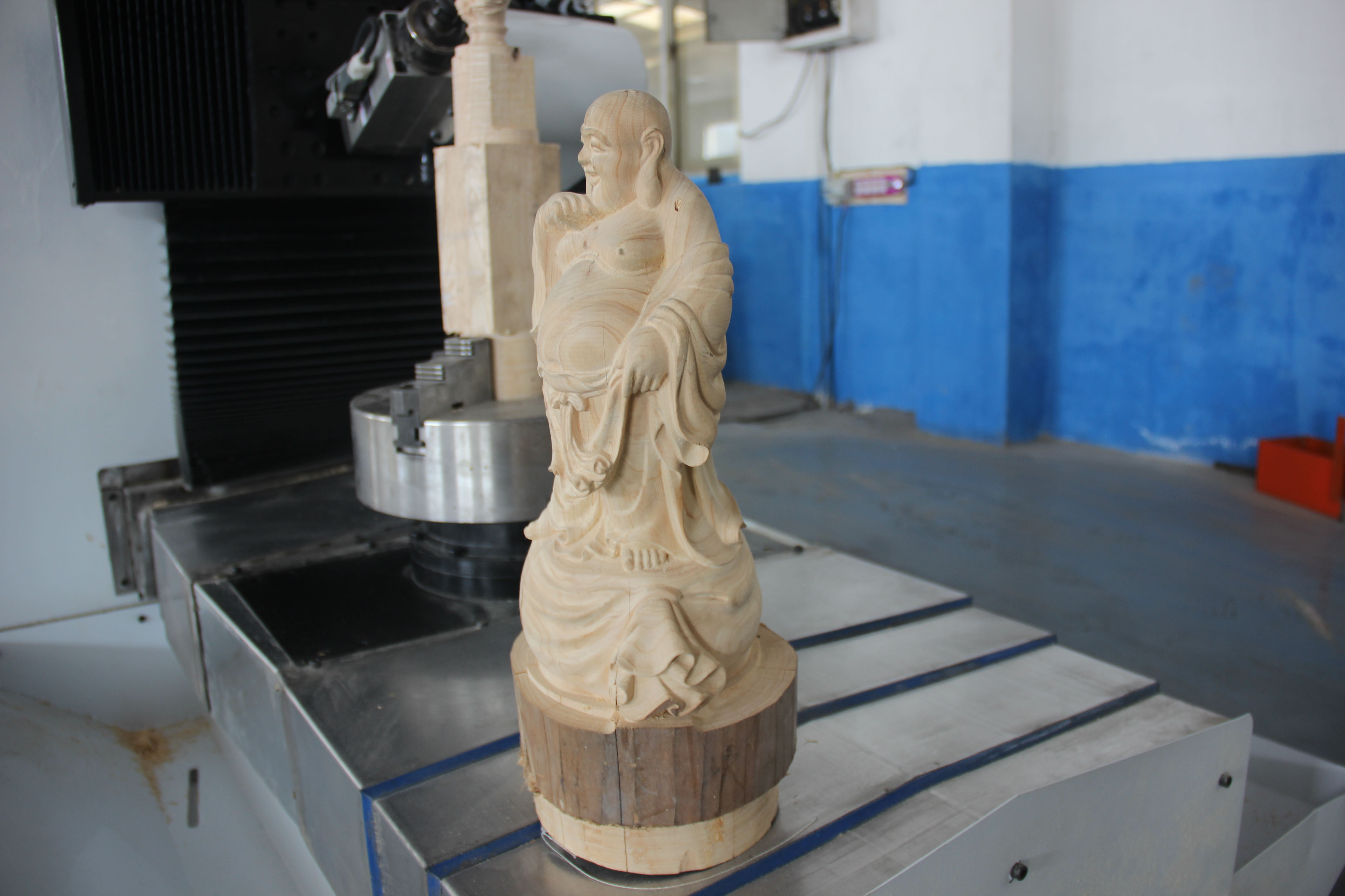 XL-8050 5 Axis wood cylinder engraving CNC routers machine jinan