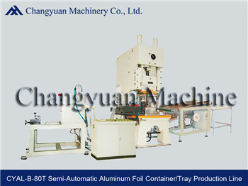 80T Semi Automatic aluminum foil tray making machine/container machine