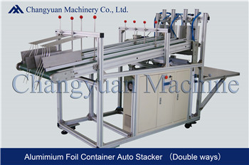 Aluminium Foil Container Production Line three ways automatic stacker