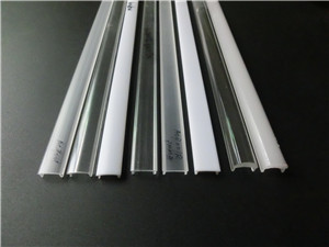 Acrylic or polycarbonate cover for aluminum led profile