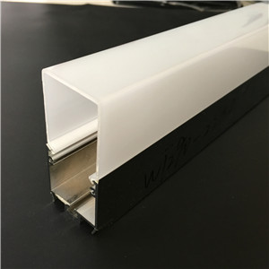 Plastic top cover for aluminum led profile