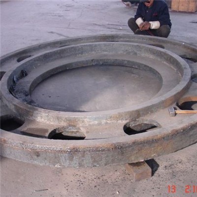 Flange And Rim Carbon Steel Cast With Large Steel Sand Casting For Forging And Press Machine
