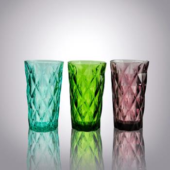 Sea Green|smoke Grey Highball Glasses|coloured Glass Tumblers Suppliers