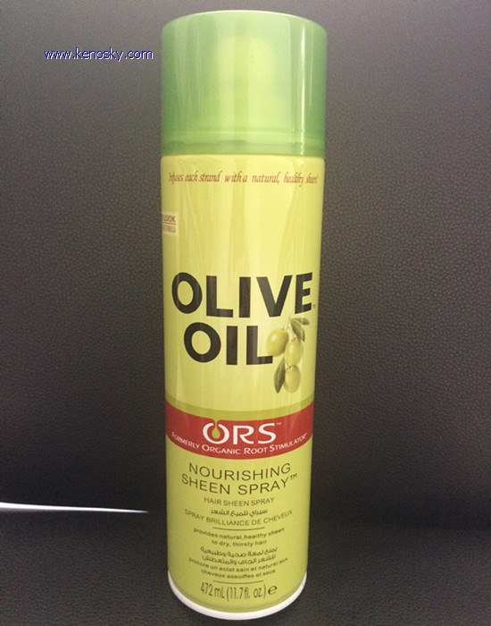 olive oil hair sheen spray