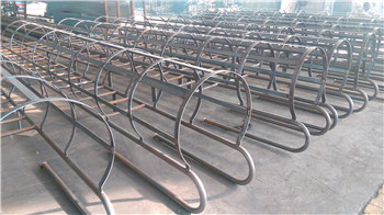 Straight Steel ladder with safety cage