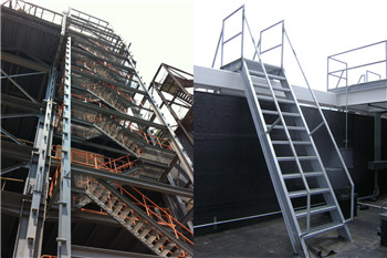 Steel Inclined Ladder with Stair Treads