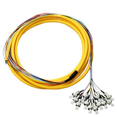 Various Style Reliable SC UPC Ribbon 12 Core Fiber Optic Pigtail
