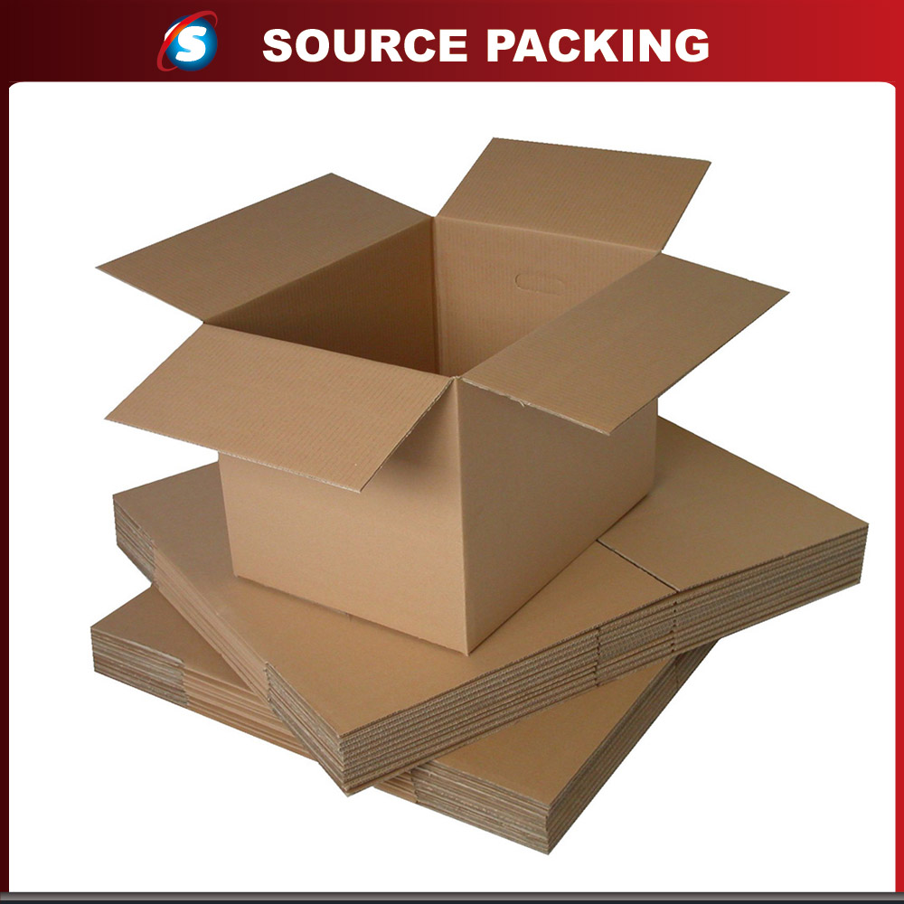 Customized recycled corrugated shipping carton box with color printing