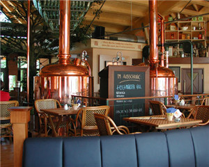 red copper mash tun brewhouse tank system   