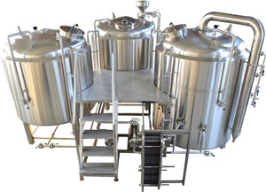 3 vessel 1000L beer brewing whirlpool tank machine 