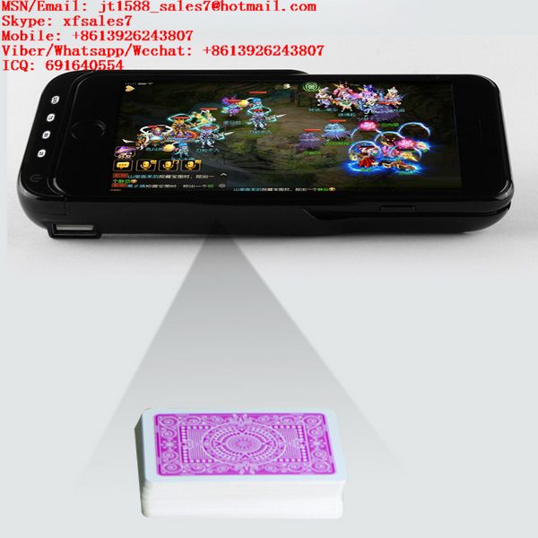 XF Черная Пластиковый Корпус Для Зарядного Устройства Iphone Для Сканирования Четырех Сторон Невидимых Штрих-Кодов Игровых Карт