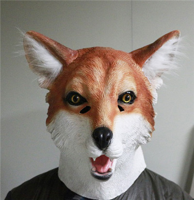HUIZHOU Education Toys Realistic outdoor ornament chrismas fox mask