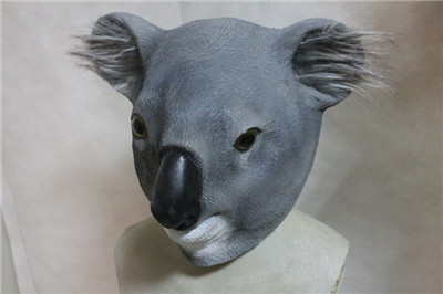 Novelty  Koala Bear Mask Funny Costume Genuine Latex Overhead Party Mask
