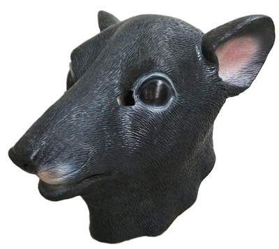 Hot Sale Deluxe Quality Rat Party Dress Masks Adult Rubber/Latex Rat Mask