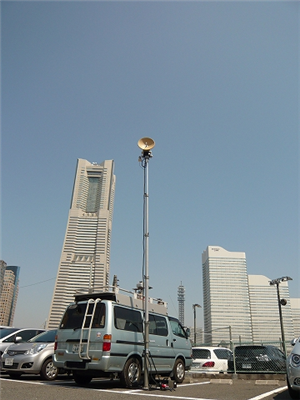 3m-8m portable pneumatic hight telescopic masts and mobile light tower