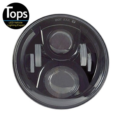 DC 10-30V 7 Inch 60W Round High Low Led Headlight For Haley Jeep JK