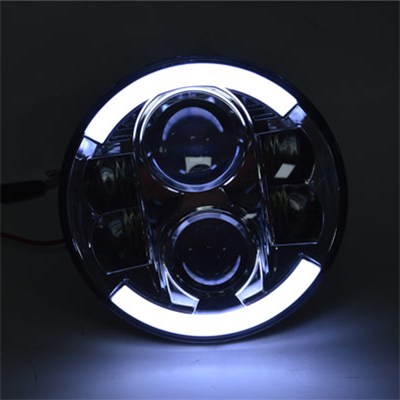 7 Inch Round 80W Led Headlight For Jeep