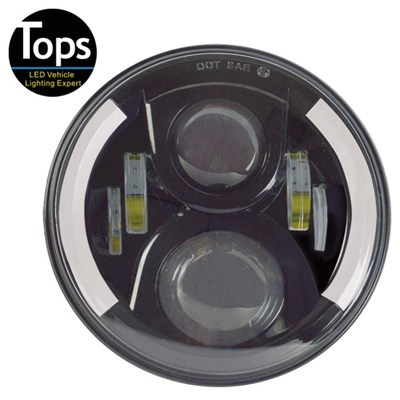7 Inch 60W Round DRL High Low Beam LED Headlight For Jeep Wrangler
