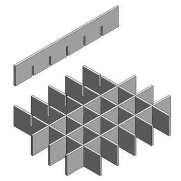 Press-locked Grating - Excellent Lateral Stiffness
