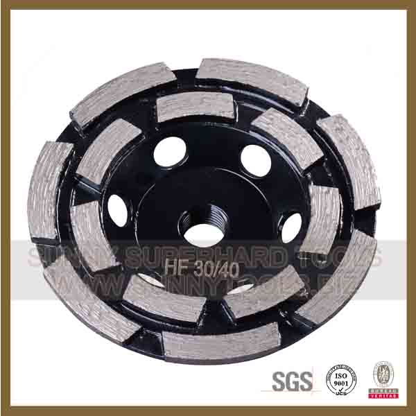 4 Inch Diamond Double Row Grinding Cup Wheel for Grinder