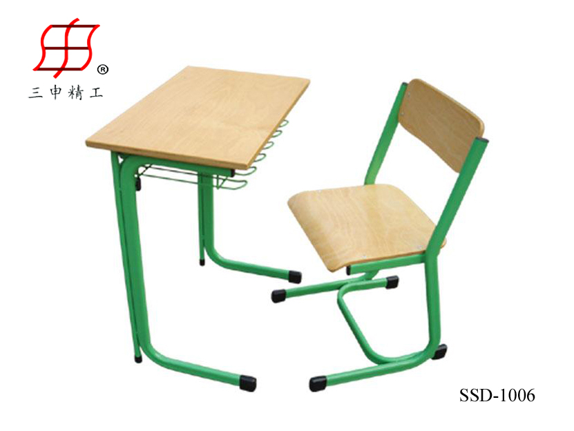 single desk and chair