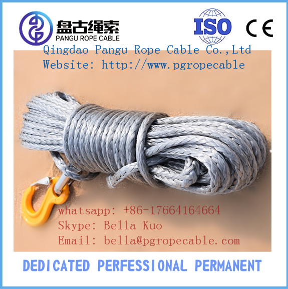 4WD side by side UHWAPE atv synthetic winch rope