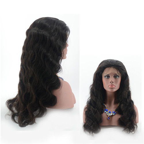 Glueless Natural Wave Brazilian Human Hair Full Lace Wig/wigs With Baby Hair for women