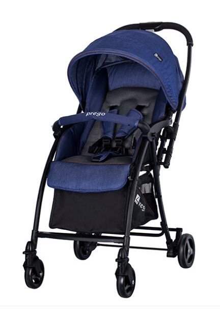 Simple comfortable,high breathability seat,reversible with one-hand folding compact baby stroller