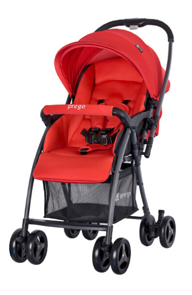 Reversible with high breathability seat,all wheels suspension with one-hand folding baby stroller