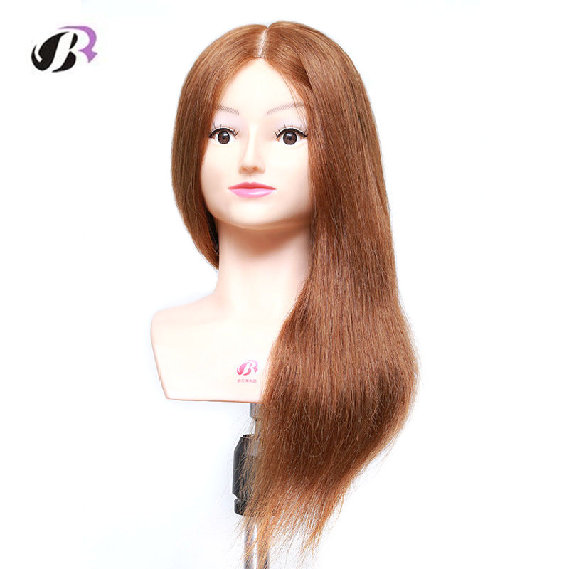 20inch Training Head Human hair With Shoulder Wigs For Sale Cosmetology Mannequin head Hair Products For Long Hair Brand wigs