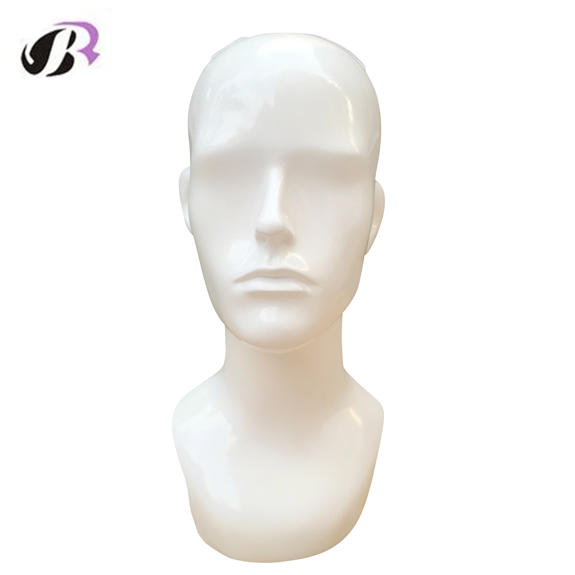 New White Hat Mannequin Head Men Mannequin Training Head For Hat/Wig Display Plastic Dummy Head for Practice Eyelash Manikin