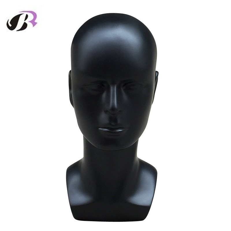 New Arrival Plus Size Black Male Mannequin Training Head For Wig Hat Scarf Display Model And VR Display Wig Stand Mannequin Head