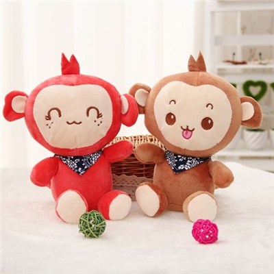 Wholesale Infant Baby Plush Stuffed Toy Pacifier With Plush Monkey Toy