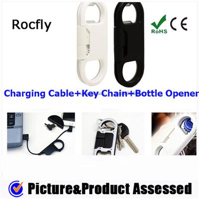 Key Chain Bottle Opener Charging Cables