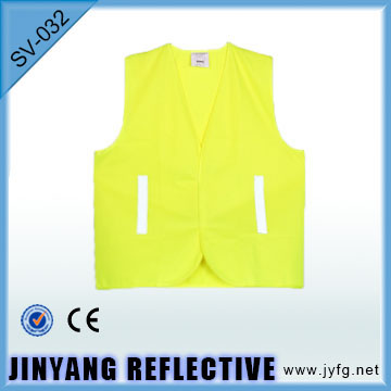 Yellow Safety Vest With 2.5cm Tape