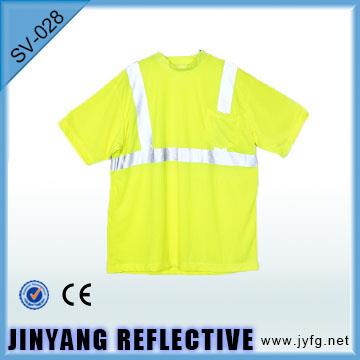 Yellow Reflective T-shirt For Adult