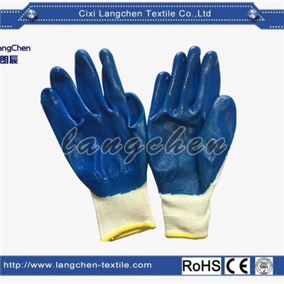 13G 100% Polyester Nitrile Coated Glove