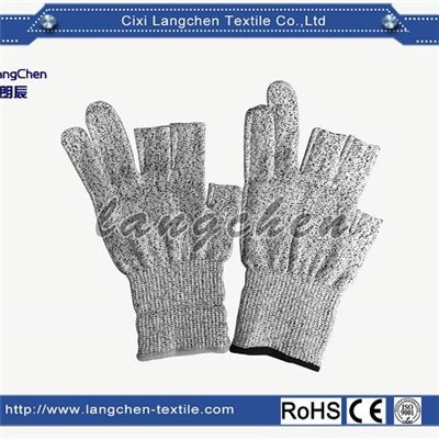 13G Dyneema Fingerless Cut Resistant Glove