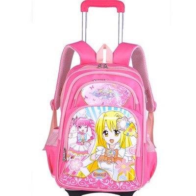 Popular Cartoon Fashion Kids School Trolley Bags For Girls