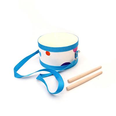 Custom Percussion Drums Kids Small Wooden Drum With Strap
